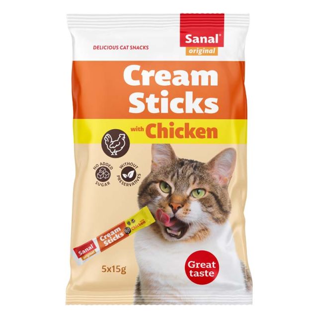 Sanal Cream Sticks with Chicken, 75 g